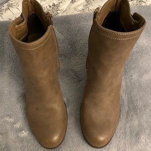 Tan Leather Booties